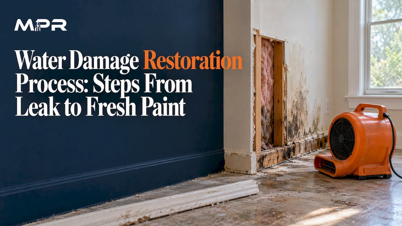 Water Damage Restoration Process: Steps From Leak to Fresh Paint